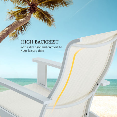 Vicllax Adirondack Chair, Weather-Resistant Outdoor Furniture Lawn Chair