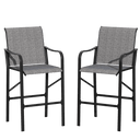 Vicllax High Bar Stool, High Top Tall Bar Chairs for Porch Deck Balcony