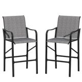 Vicllax High Bar Stool, High Top Tall Bar Chairs for Porch Deck Balcony