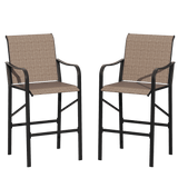 Vicllax High Bar Stool, High Top Tall Bar Chairs for Porch Deck Balcony