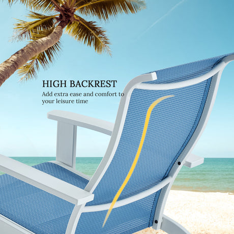 Vicllax Adirondack Chair, Weather-Resistant Outdoor Furniture Lawn Chair