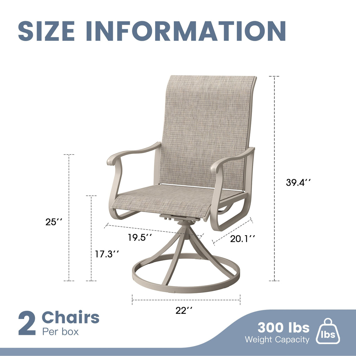 Vicllax 7/9 Pieces Outdoor Dining Set, Metal Round Dining Table and Premium Swivel Chairs