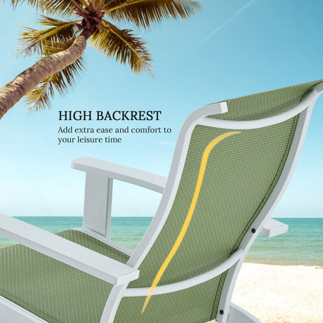 Vicllax Adirondack Chair, Weather-Resistant Outdoor Furniture Lawn Chair