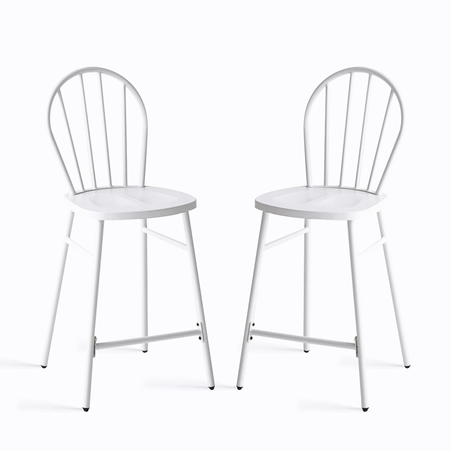 outdoor white bar chair, set of 2