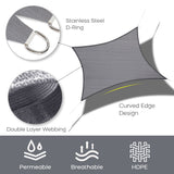 Vicllax Custom Sized 90% Sun Shade Fabric, Shade Cloth, Shade Privacy Panel