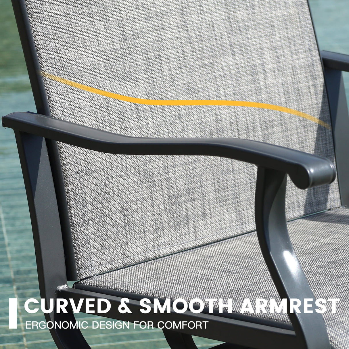 VICLLAX 5/7 Pieces Outdoor Dining Set, Swivel Dining Chairs Set of 4/6 and Round Patio Table