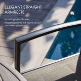 Vicllax 7 Pieces Outdoor Dining Set with 53" Round Dining Table and Swivel Chairs