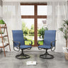 Vicllax Patio Swivel Chairs Set of 2/4/6, Outdoor Textilene Swivel Dining Chair