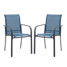 Vicllax Outdoor Textilene Stackable Sling Dining Chair, Set of 2/4/6
