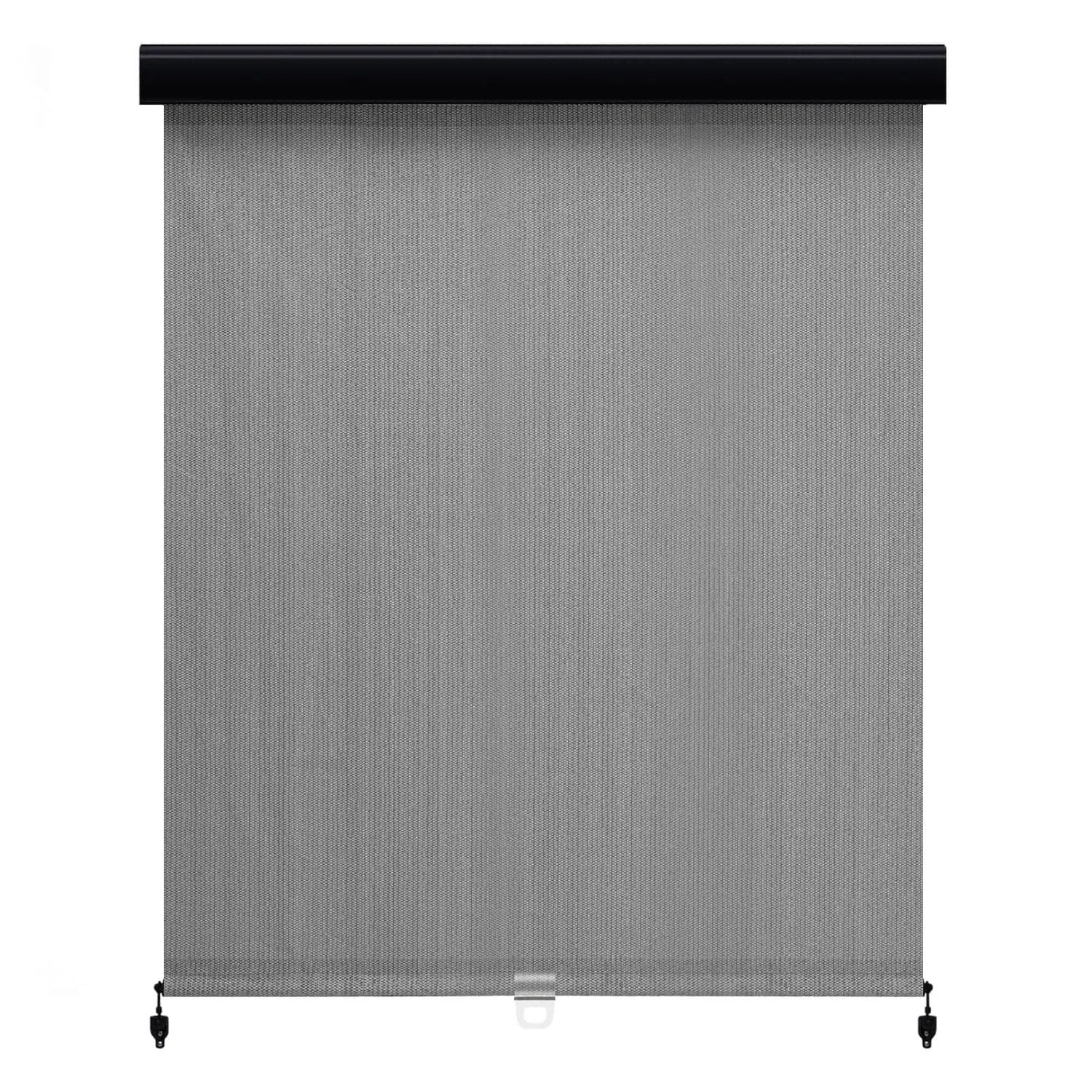 Vicllax Outdoor Retractable Spring Pull Roller Shade, Patio Exterior C