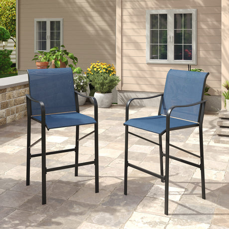 Vicllax High Bar Stool, High Top Tall Bar Chairs for Porch Deck Balcony