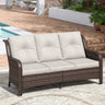 Vicllax Patio Wicker Oasis Lounge Sofa, 3-Seater Sofa