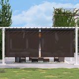 Vicllax Roller Shade, Patio Cordless Sun Blocking Roller Shade with Aluminum Valance