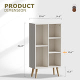 Vicllax Open Bookshelf with Legs, Storage Cube Floor Standing Display Shelf