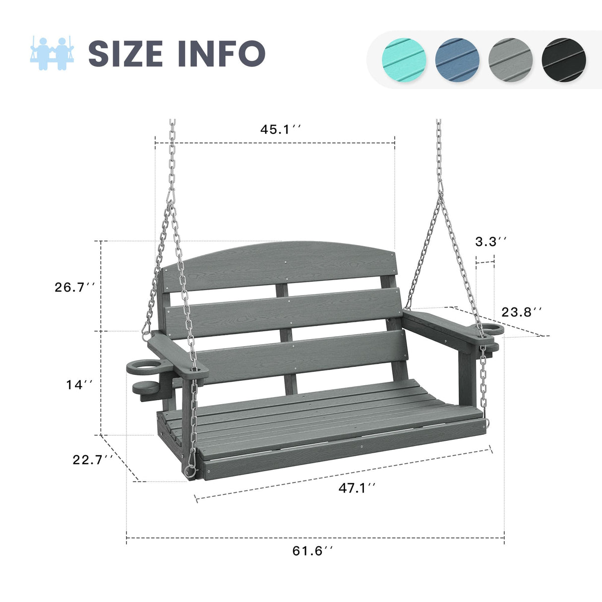 Vicllax Mesa de comedor y sillas de comedor de metal para patio con juego de cojines azules, juego de sillas de comedor de patio de 5/7 piezas