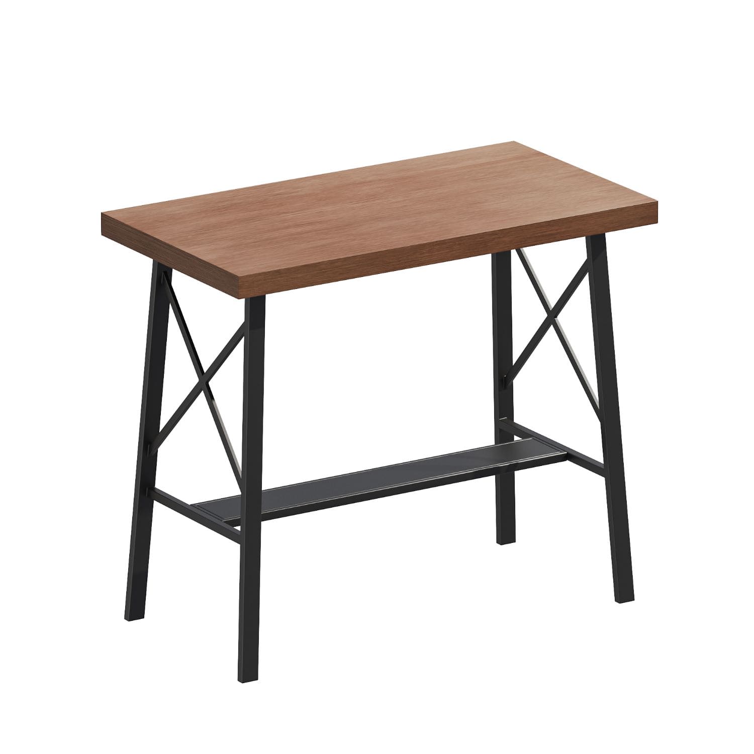 Vicllax Patio Rectangle Bar Table, Outdoor Bar Height Pub Table
