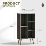 Vicllax Open Bookshelf with Legs, Storage Cube Floor Standing Display Shelf