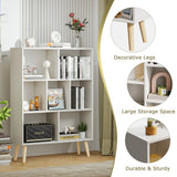 Vicllax Open Bookshelf with Legs, Storage Cube Floor Standing Display Shelf