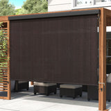 Vicllax Roller Shade, Patio Cordless Sun Blocking Roller Shade with Aluminum Valance