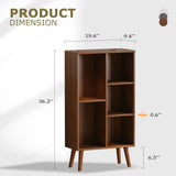 Vicllax Open Bookshelf with Legs, Storage Cube Floor Standing Display Shelf