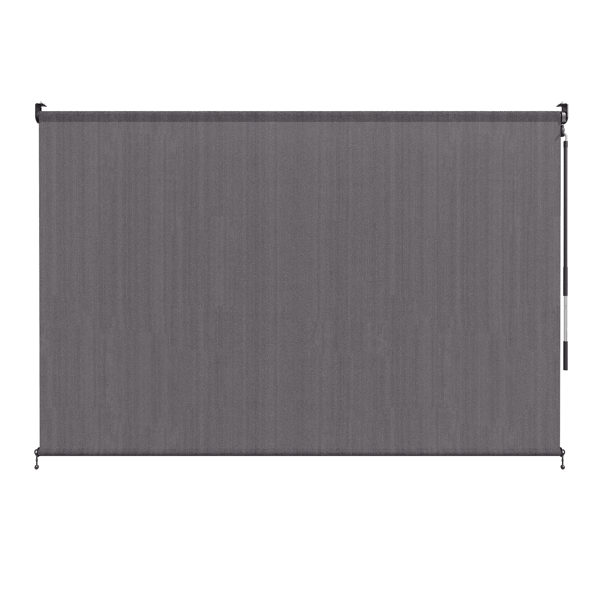Vicllax Outdoor Cordless Sun Blocking Roller Shade, Patio Crank Roll Up Sun Shade