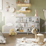 Vicllax Open Bookshelf with Legs, Storage Cube Floor Standing Display Shelf