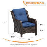 Vicllax Patio Wicker Oasis Lounge Sofa