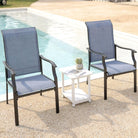 patio sling dining chair outdoor dining chair large set of 2 4 6