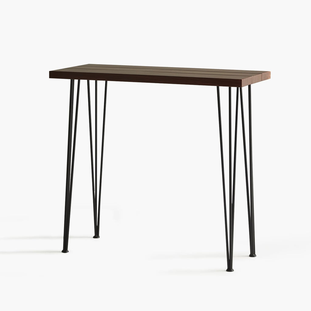 outdoor metal bar table