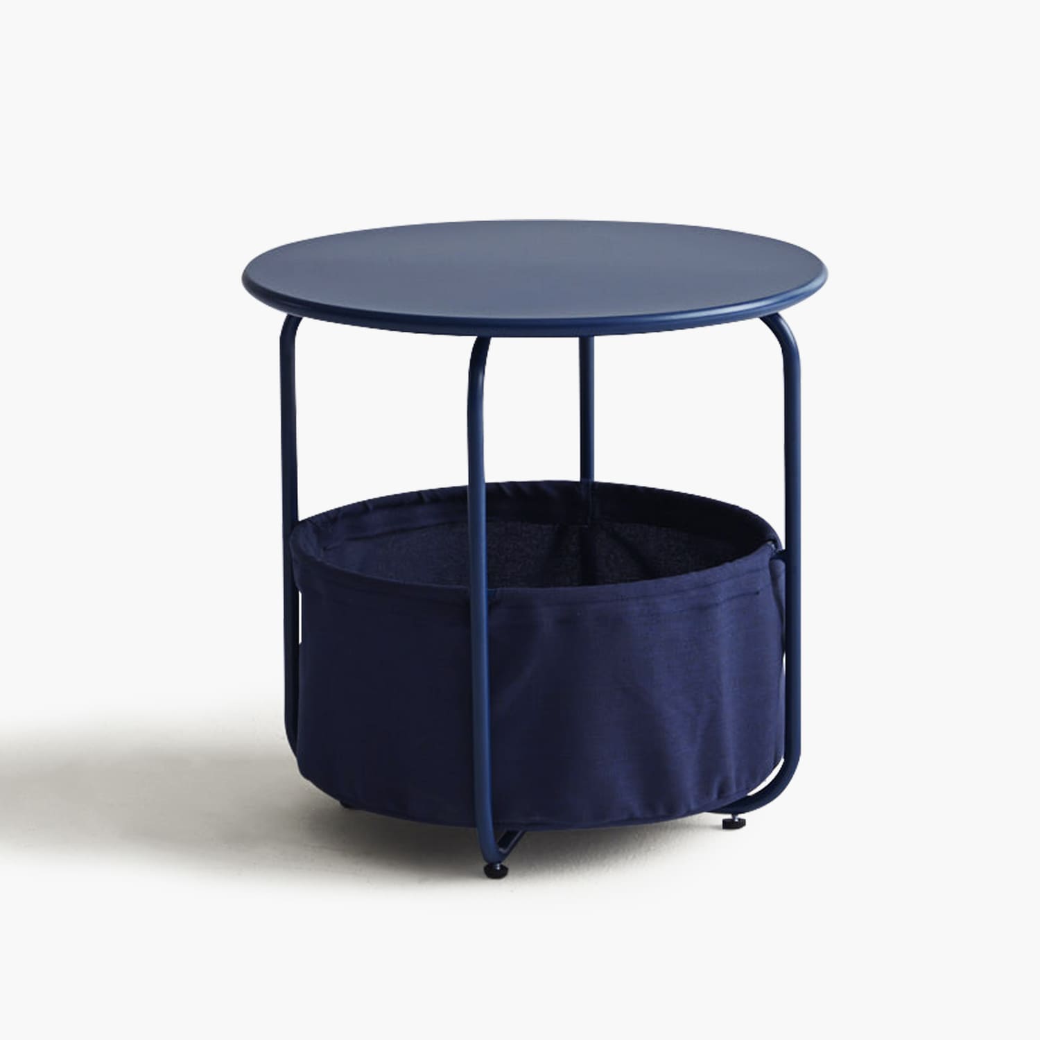 outdoor side table round with storage balack grey navy wthite small end accent table