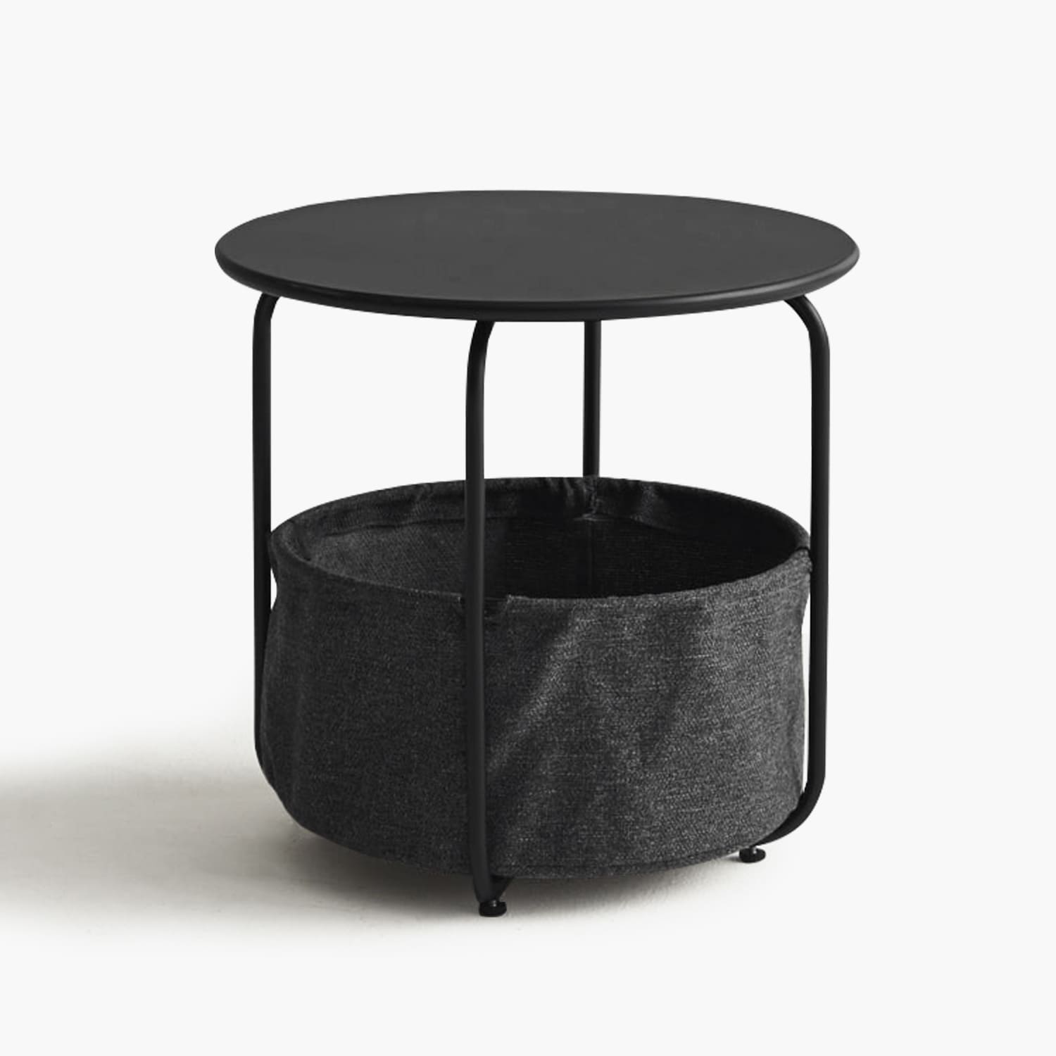 outdoor side table round with storage balack grey navy wthite small end accent table