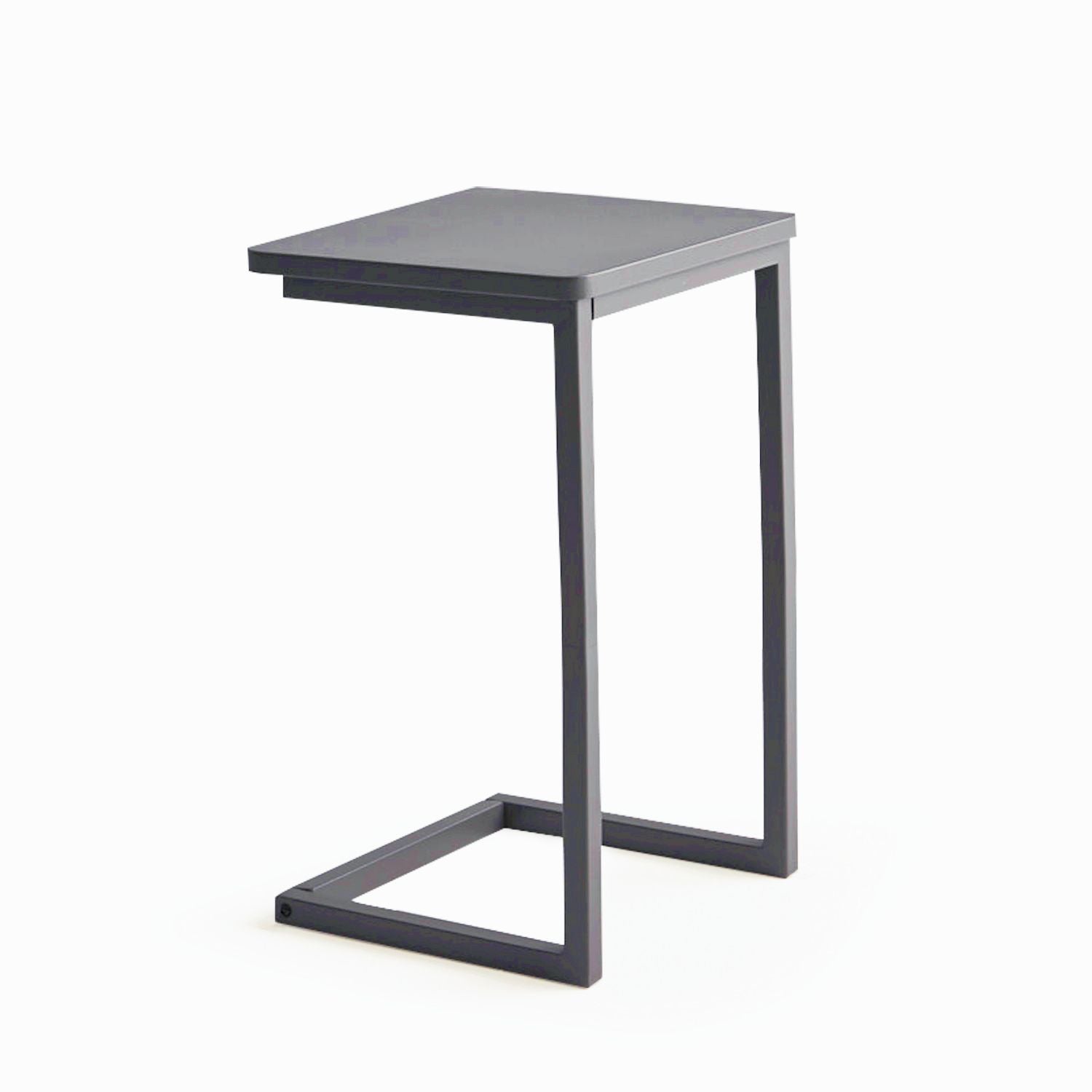 Vicllax Metal C Shape Side Table, Outdoor/Indoor Small End Table