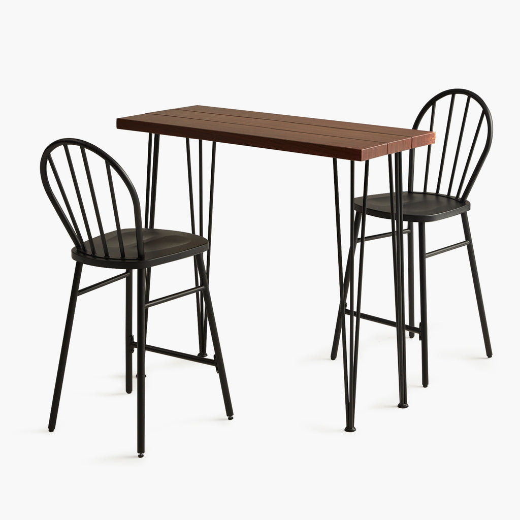 3pcs outdoor wooden bar set