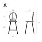 outdoor metal bar height chair