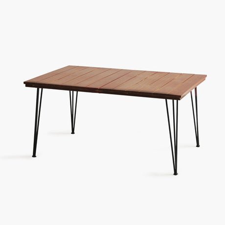 outdoor metal dining table for 6