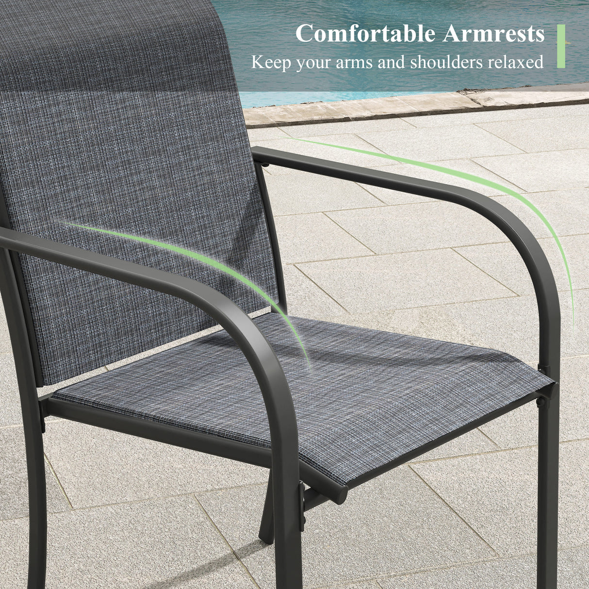 VICLLAX 11-Pcs Outdoor Dining Set, 63” Round Metal Table with Umbrella Hole & 10 Stackable  Chairs