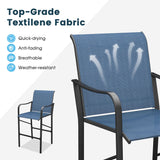 Vicllax 3/5 PCS Outdoor Bar Set, Patio High Bar Chairs and Round Bar Table