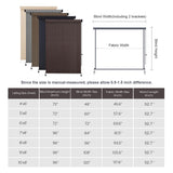 Vicllax Outdoor Sun Blocking Roller Shade, Patio Roll Up Shade Blinds