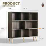 Vicllax Open Bookshelf with Legs, Storage Cube Floor Standing Display Shelf