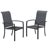 Vicllax Skyline Stackable Outdoor Dining Chair, Set of 2/4