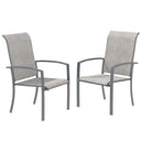 Vicllax Skyline Stackable Outdoor Dining Chair, Set of 2/4