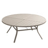 Vicllax Round Patio Dining Table for 10,  63" Outdoor Large Metal Table