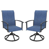 Vicllax 360° Outdoor Swivel Chairs with Ergonomic Armrests, Available in Sets of 2/4/6