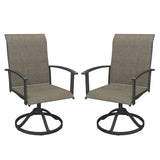 Vicllax 360° Outdoor Swivel Chairs with Ergonomic Armrests, Available in Sets of 2/4/6