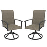Vicllax 360° Outdoor Swivel Chairs with Ergonomic Armrests, Available in Sets of 2/4/6
