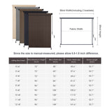 Vicllax Outdoor Cordless Sun Blocking Roller Shade, Patio Crank Roll Up Sun Shade