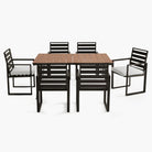 outdoor dining set patio dining table for 4 6 and metal chairs with cushion