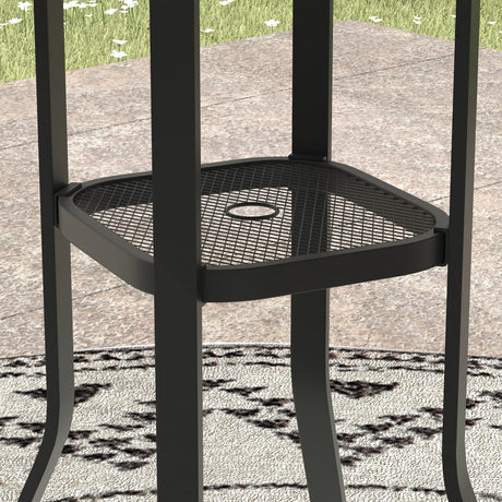 Vicllax 3/5 PCS Outdoor Bar Set, Patio High Bar Chairs and Round Bar Table