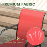 VICLLAX 7/9/11 PCS Patio Dining Table Set, Round Metal Table and Stackable Sling Chair