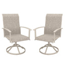 Vicllax 360° Outdoor Swivel Chairs with Ergonomic Armrests, Available in Sets of 2/4/6